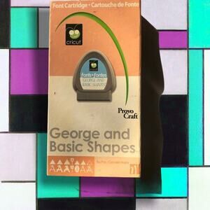 GEORGE & BASIC SHAPES CRICUT CARTRIDGE-IN GREAT CONDITION!